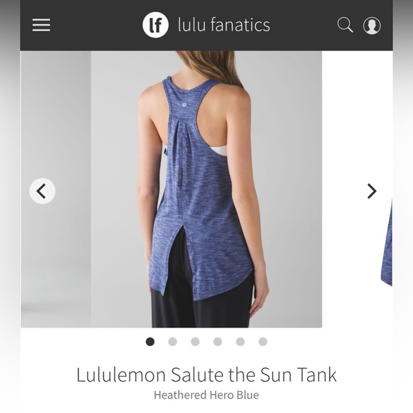 (11)Lululemon Salute the Sun in Heathered Gray - Picture 1 of 6